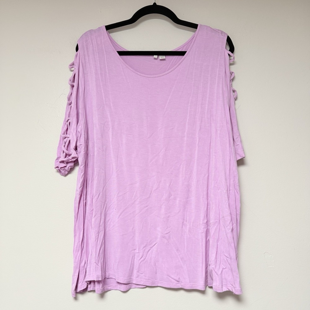 Cato Womens Plus Size Pink Short Sleeve Blouse‎ Size 22-24